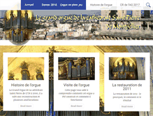 Tablet Screenshot of grand-orgue-cathedrale-montpellier.fr